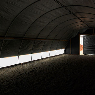 Rumah kaca pencahayaan LED canggih dengan kelembaban suhu otomatis dan kontrol CO2 untuk pertumbuhan tanaman yang unggul